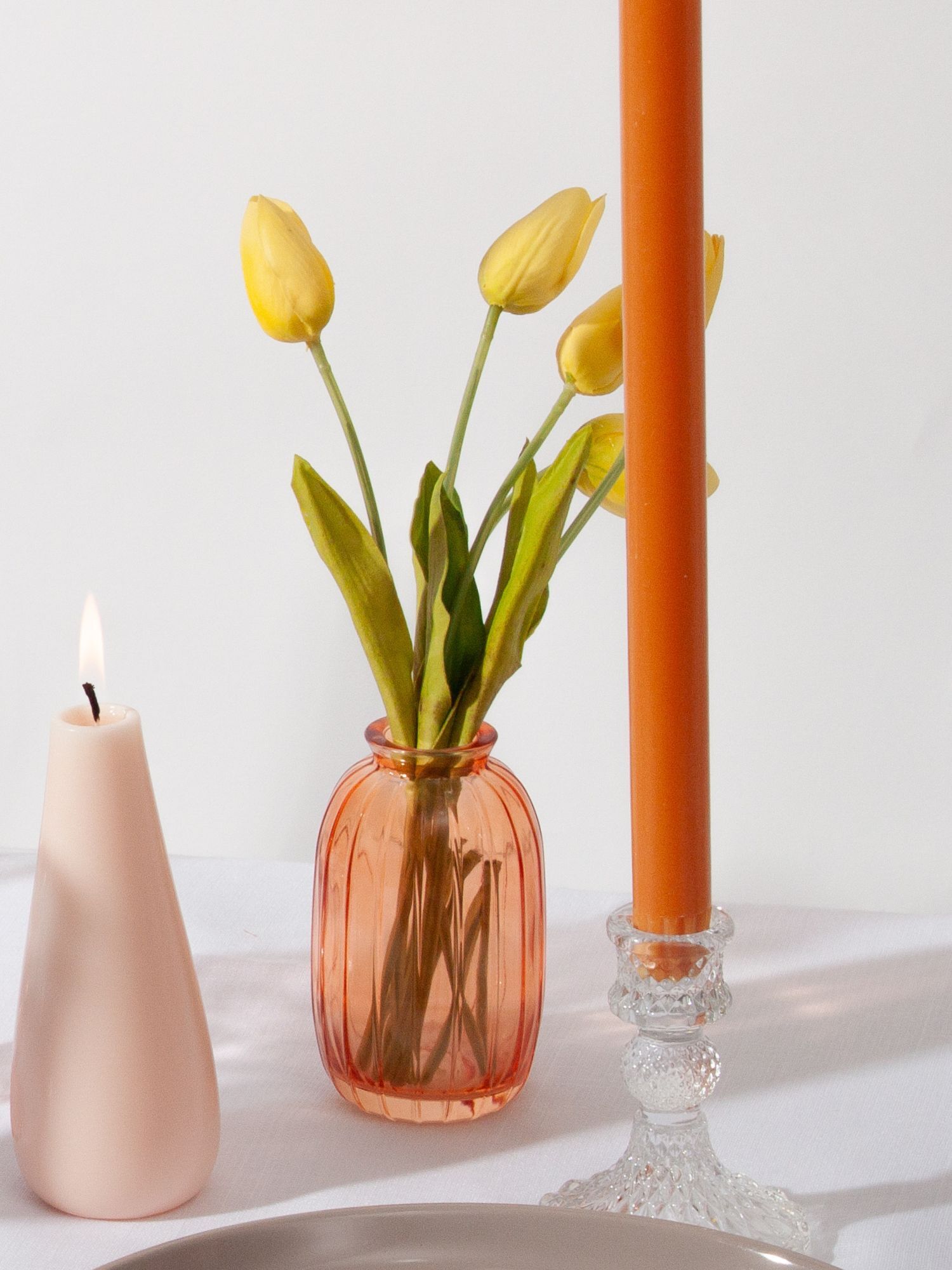 Saffron 12cm Glass Vase