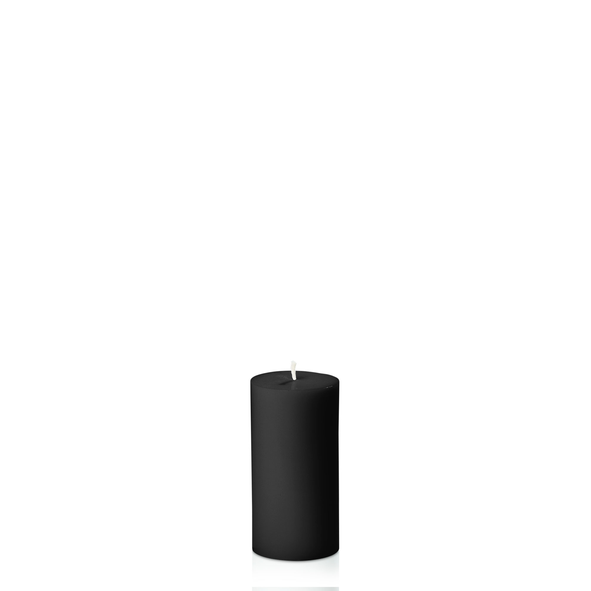 Candles|Pillar Candles|Moreton Eco Pillar 5cm x 10cm- Black, Pack of 1