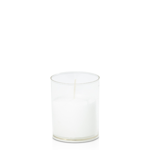 White Acrylic Cup Votive, Pack of 20