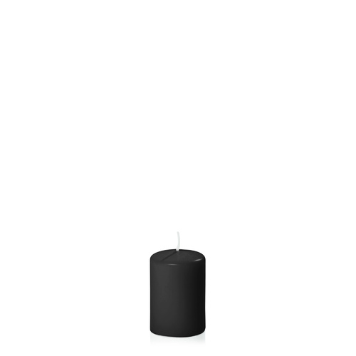 Black 5cm x 7.5cm Slim Event Pillar, Pack of 6