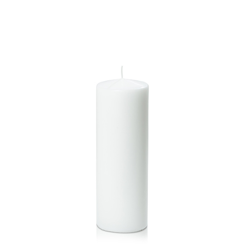 White 7cm x 20cm Event Pillar