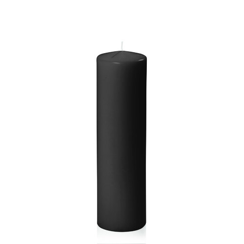 Black 7cm x 25cm Event Pillar