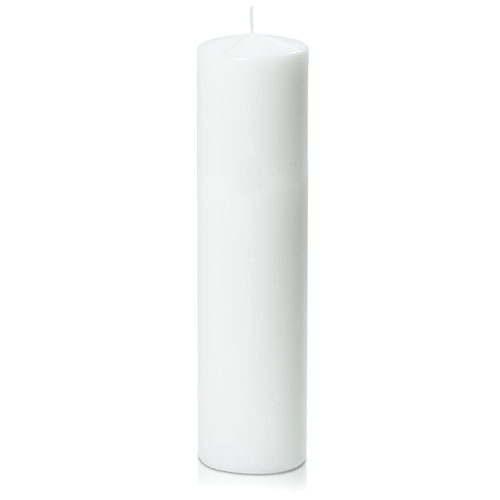 White 7cm x 30cm Event Pillar