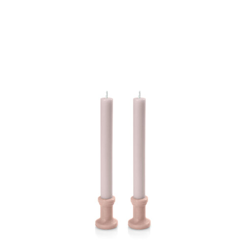 Heritage Rose and Antique Pink Santorini Dinner Candle, Pack of 2