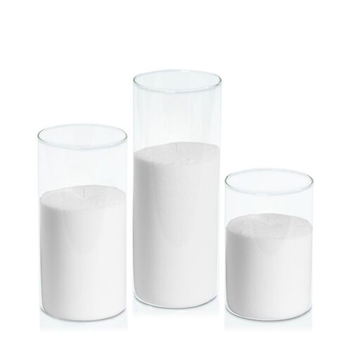 Candle Sand in 10cm Glass, Pack of 6 Med Sets
