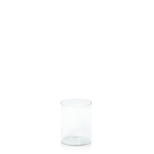 Clear 8cm x 10cm Glass Cylinder