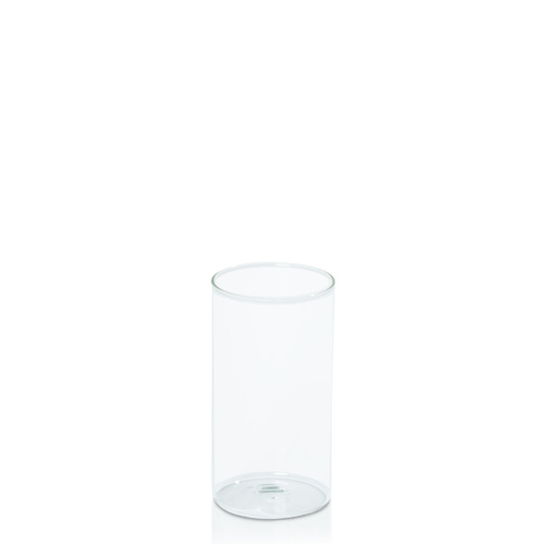 Clear 8cm x 15cm Glass Cylinder