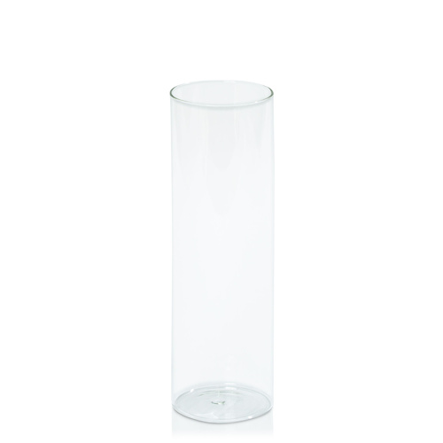 Clear 8cm x 25cm Glass Cylinder