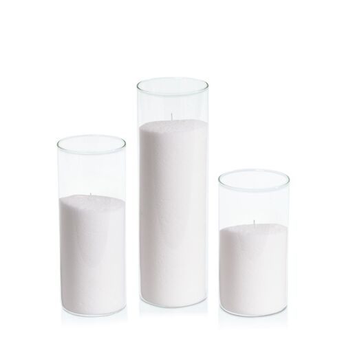 Candle Sand in 8cm Glass, Pack of 6 Med Sets