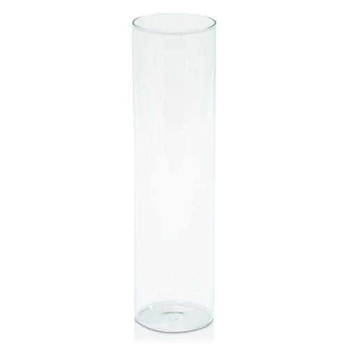 Clear 8cm x 30cm Glass Cylinder