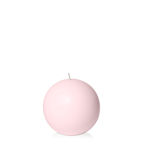Blush Pink 10cm Sphere Candle, Pack of 6