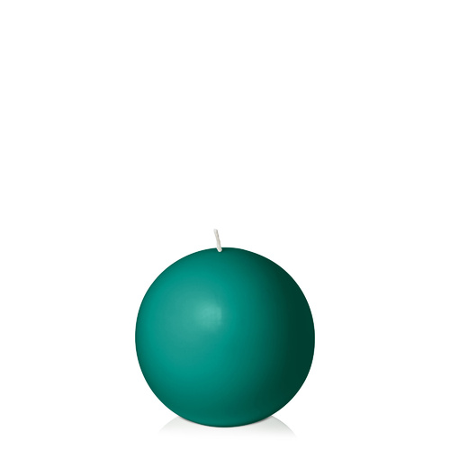 Emerald Green 10cm Sphere Candle, Pack of 6