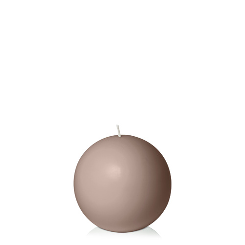 Latte 10cm Sphere Candle, Pack of 6