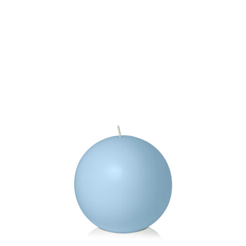 Pastel Blue 10cm Sphere Candle, Pack of 6