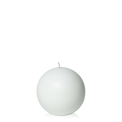 White 10cm Sphere Candle