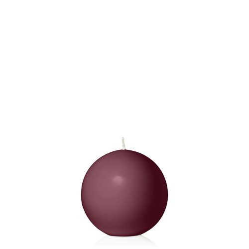 Burgundy 7.5cm Sphere Candle