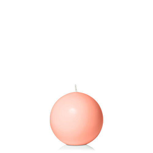 Peach 7.5cm Sphere Candle