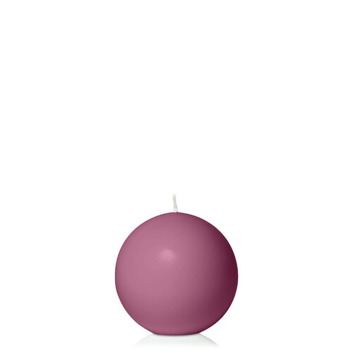Plum 7.5cm Sphere Candle 