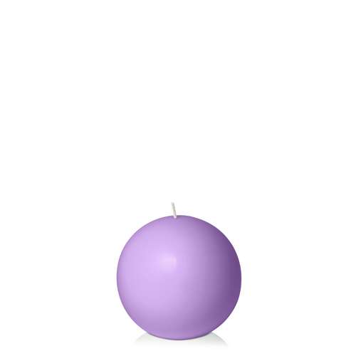 Purple 7.5cm Sphere Candle, Pack of 6