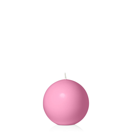 Rose Pink 7.5cm Sphere Candle