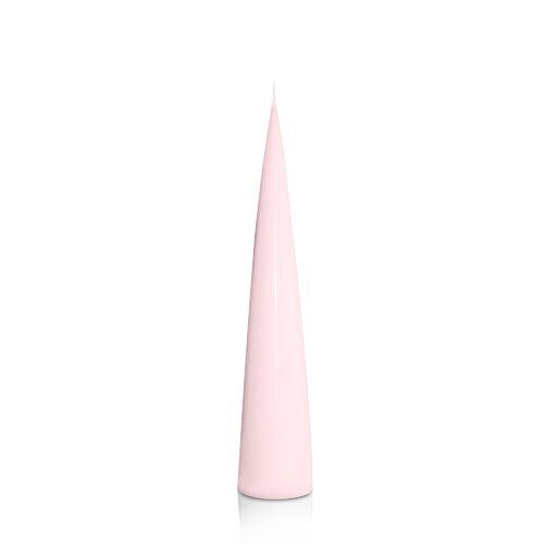 Blush Pink 4.4cm x 25cm Cone Candle, Pack of 6