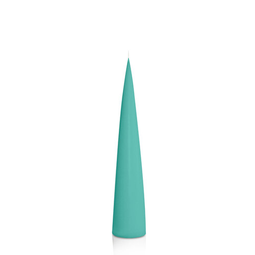 Emerald Green 4.4cm x 25cm Cone Candle, Pack of 6