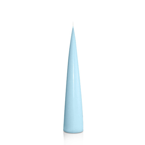 French Blue 4.4cm x 25cm Cone Candle, Pack of 6