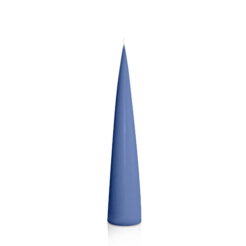 Navy 4.4cm x 25cm Cone Candle, Pack of 6