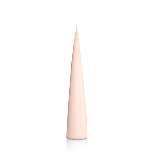 Nude 4.4cm x 25cm Cone Candle, Pack of 6