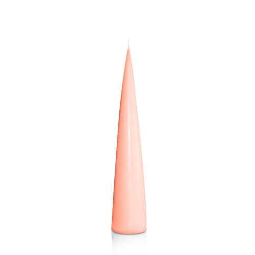 Peach 4.4cm x 25cm Cone Candle, Pack of 6