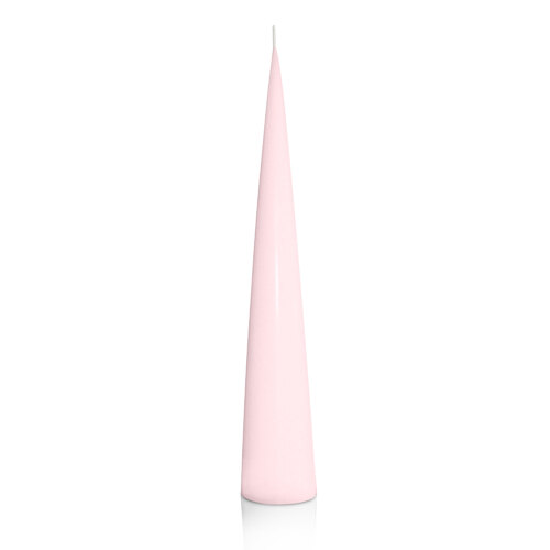 Blush Pink 4.7cm x 30cm Cone Candle, Pack of 6