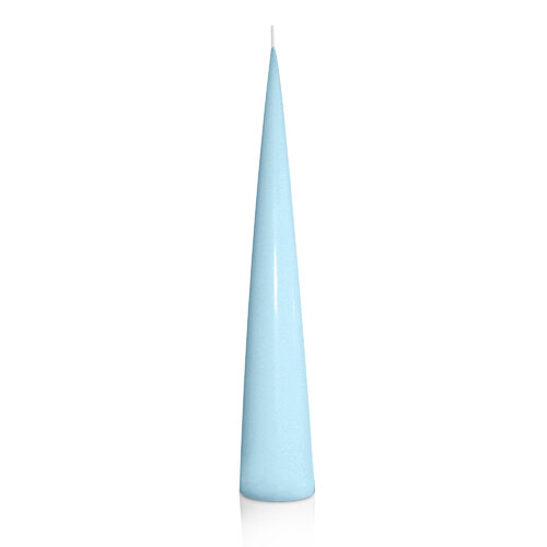 French Blue 4.7cm x 30cm Cone Candle, Pack of 6