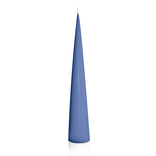 Navy 4.7cm x 30cm Cone Candle, Pack of 6