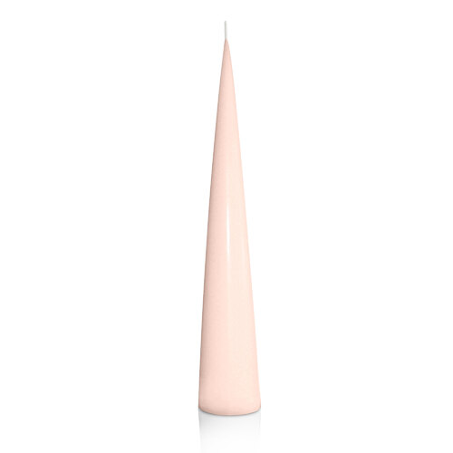 Nude 4.7cm x 30cm Cone Candle, Pack of 6