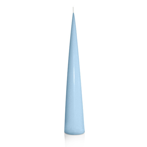 Pastel Blue 4.7cm x 30cm Cone Candle, Pack of 6