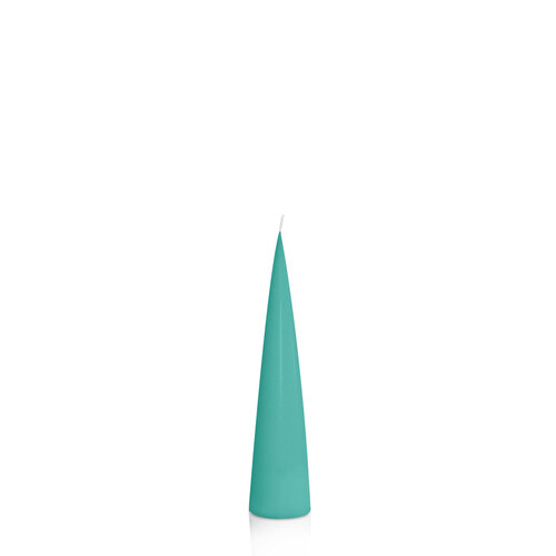 Emerald Green 4cm x 20cm Cone Candle, Pack of 6
