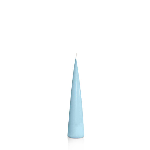 French Blue 4cm x 20cm Cone Candle, Pack of 6