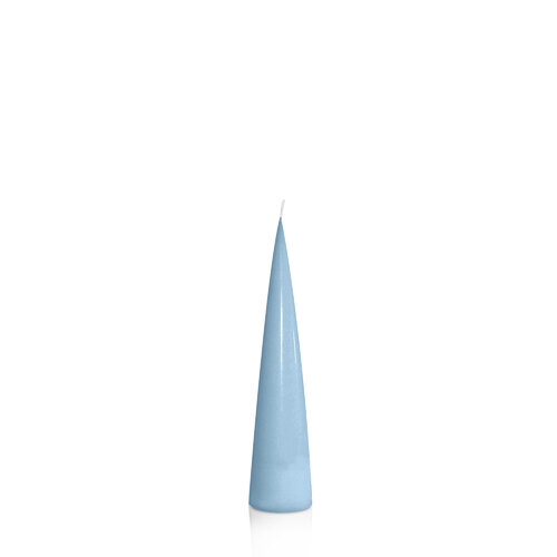 Pastel Blue 4cm x 20cm Cone Candle, Pack of 6