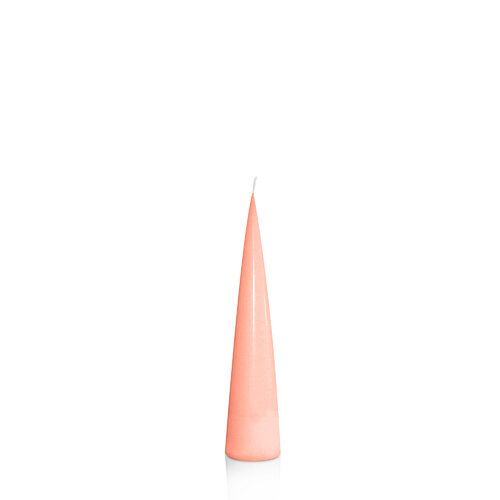 Peach 4cm x 20cm Cone Candle