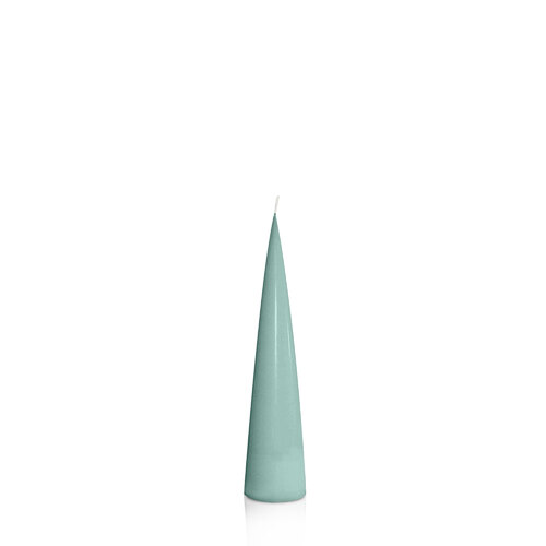 Sage Green 4cm x 20cm Cone Candle, Pack of 6