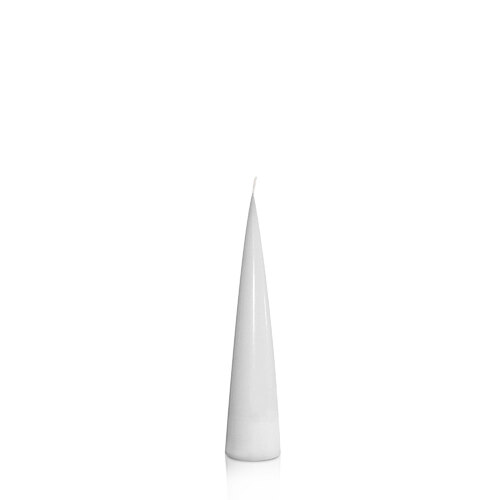 Stone 4cm x 20cm Cone Candle, Pack of 6