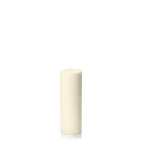 Ivory 5cm x 15cm Slim Pillar, Pack of 6