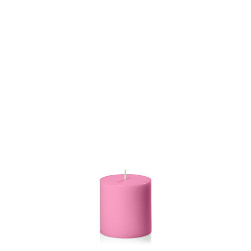 Rose Pink 7cm x 7cm Pillar