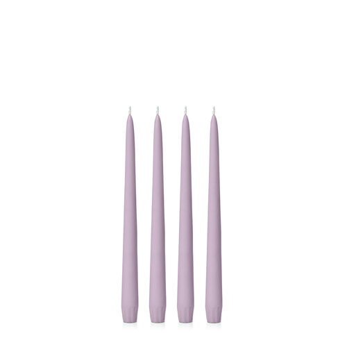 Lilac 25cm Taper, Pack of 4