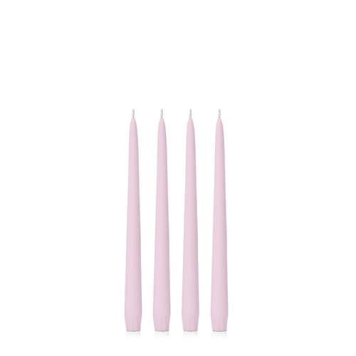 Pastel Pink 25cm Taper, Pack of 4