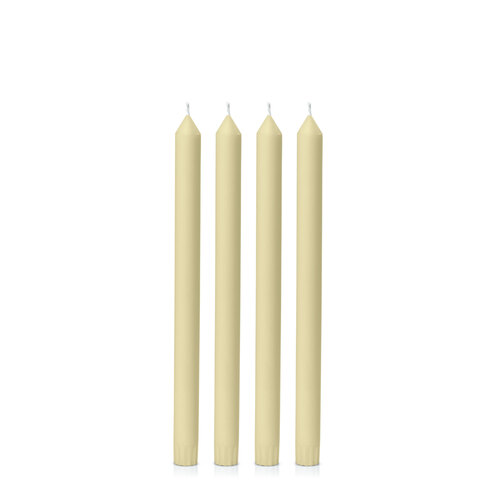 Buttercream 30cm Dinner Candle, Pack of 4