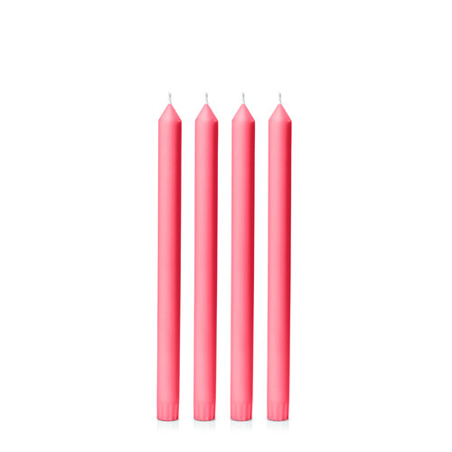 Carnival Red 30cm Dinner Candle, Pack of 4