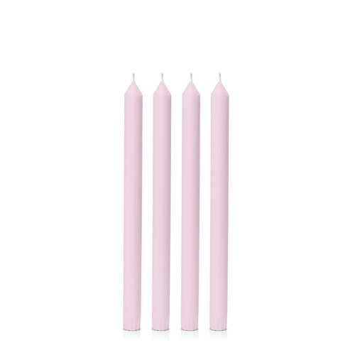 Pastel Pink 30cm Dinner Candle, Pack of 4