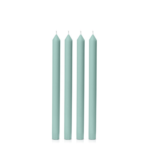 Sage Green 30cm Dinner Candle, Pack of 4