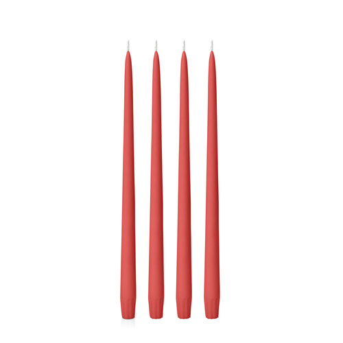 Red 35cm Taper, Pack of 4
